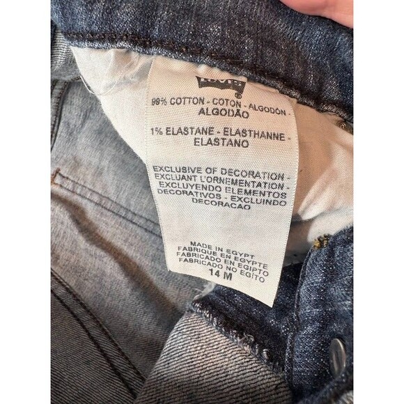 Levis 515 Jeans Size 14 M Womens Boot Cut Stretch Blue Denim‎ - Picture 9 of 10